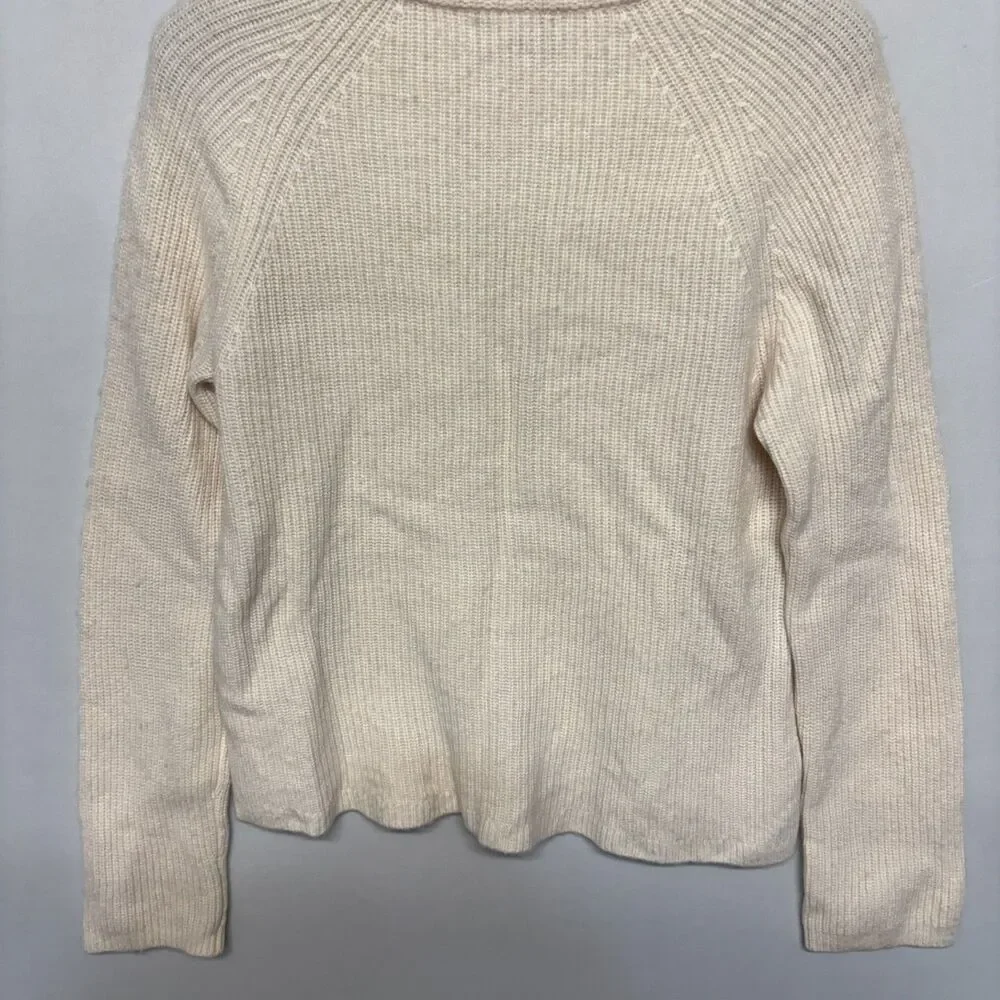 Quince Women Mongolian Cashmere Fisherman Crewneck Sweater Medium FA24 C131 -9